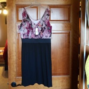 Black and floral dress